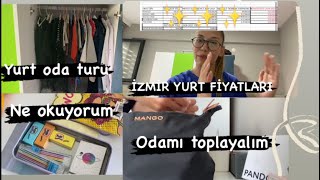 ÜNİVERSİTEYE BAŞLAYACAKLAR İÇİN YURT FİYATLARIYURT ODA TURU✨İZMİR✨EŞYALARIMI TOPLAYALIM [upl. by Haggar238]