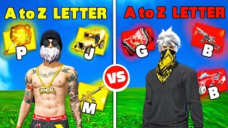 A TO Z Letter Item Challenge in Garena Free Fire [upl. by Iznekcam]