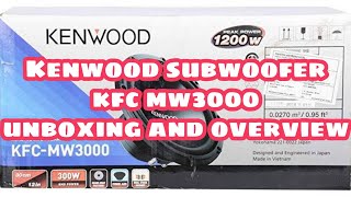 Kenwood subwoofer KFC MW 3000 unboxing and overview One of the best car subwoofers from kenwood [upl. by Hymie962]