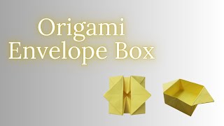 How To Make Easy Origami Envelope Box [upl. by Saire]