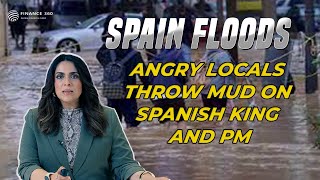 Spain floods Anger Boils Over As Crowds Throw Mud At Spanish King And PM  Priyanka Sharma [upl. by Meier]