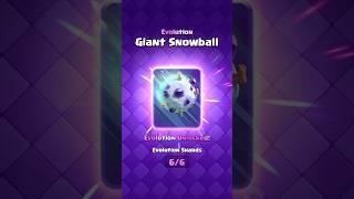 Evolution Giant Snowball Guide ❄️ clashroyale shorts CozyClashmas [upl. by Wain]