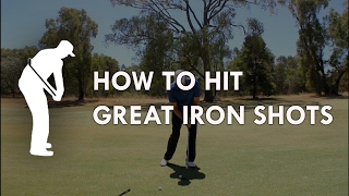 How to hit great iron shots  Golf Instruction by Craig Hanson [upl. by Sirahs97]