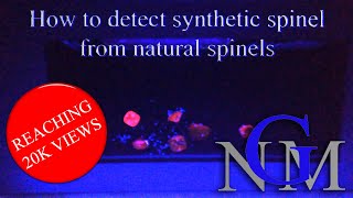 How to detect synthetic spinel from natural spinels [upl. by Ylatan]