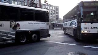 New Jersey Transit  A Parade Of MCIs amp A Neoplan AN460 Transliner Articulated On Rt 158  40th Street [upl. by Rogozen979]