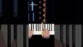 4 notes  EASY piano part 😈😈 pianotutorial shorts [upl. by Sirronal]