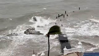 VIDEO Hurricane Helenes impacts felt in Cancun Mexico [upl. by Rebliw624]