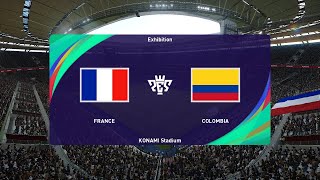 France vs Colombia 25072024 Olympic Games PES 2021 [upl. by Letreece842]