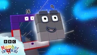 Números en el espacio ‍🚀  Episodios completos  Numberblocks en Español [upl. by Enaxor]