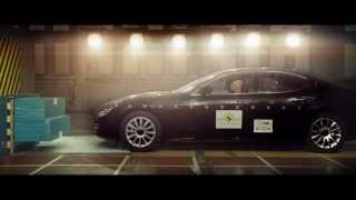 Safety is not a Luxury  The Maserati Ghibli undergoing Euro NCAPs crash tests [upl. by Seyer587]