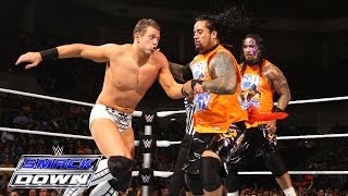 The Usos amp Naomi vs The Miz Damien Mizdow amp Alicia Fox SmackDown January 15 2015 [upl. by Jude93]