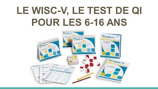 Le WISCV le test de QI pour enfants et adolescents [upl. by Ymaral]