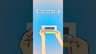 Mobile Recharge in 2012 cartoon animation funny trending love like subscribe shorts Adfatal [upl. by Kaye]