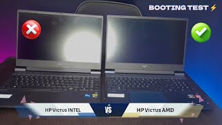 HP Victus Intel vs AMD Booting Time Test  Hemant TechTalks [upl. by Ahsemad201]