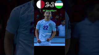 Qatar vs Uzbekistan uzsport football shorts worldcup 15112024 [upl. by Tati]