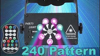 240 Pattern Projector Laser Stage Lighting [upl. by Edva]