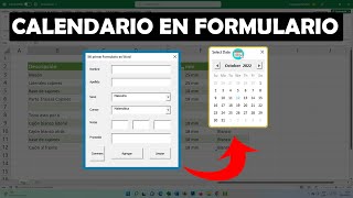 Insertar CALENDARIO FLOTANTE en Formularios VBA de Excel 📆 [upl. by Ashti]