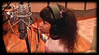 Baby Kaely 6 year old amazing rapper studio recording of quotSPEEDINquot [upl. by Akiam521]