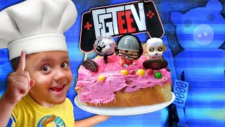 Making an FGTeeV Cake with Shawn FV Family Throwback [upl. by Giguere]