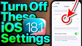 iOS 181 Settings To Turn OFF Now Important [upl. by Fiore]