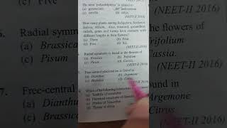 Placentation morphologyoffloweringplants marginal axile class11biologyncert viralshorts [upl. by Nnairek]