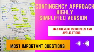 Contingency approach All concepts Difference between Contingency amp Systems Approach important [upl. by Ellinnet]