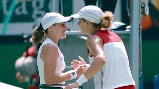 Martina Hingis vs Monica Seles 2002 Australian Open SF Highlights [upl. by Eugirne]