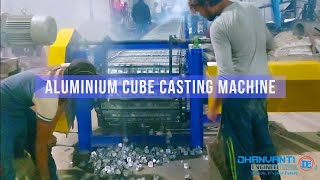 Aluminium Deox Casting Conveyor Aluminium Cube Casting Conveyor [upl. by Niamreg]