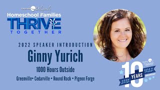 Ginny Yurich of 1000 Hours Outside 2022 TTD Speaker Introduction [upl. by Poree]