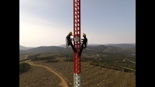 Installation of a SBB Met Mast by Group Mill’s team [upl. by Aidualk186]