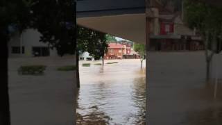 Floodwaters Inundate Streets of Lismore Australia [upl. by Repsac349]