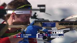 Svendsen  Mens Biathlon  20KM Individual  Vancouver 2010 Winter Olympic Games [upl. by Rednijar]