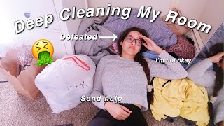 DEEP CLEANING AND ORGANIZING MY ROOM Clean With Me 2019 very satisfying [upl. by Ythomit]