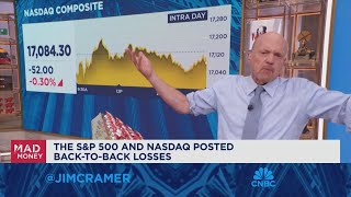 Cramer You cant hope for a rate cut and believe the economy is strong [upl. by Clabo]