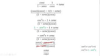 DEMOSTRACIÓN DE UNA IDENTIDAD TRIGONOMÉTRICA [upl. by Marybeth]