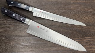 Fujiwara Kanefusa SOUMA MoStainless Dimples Chefs Knives [upl. by Amahcen]