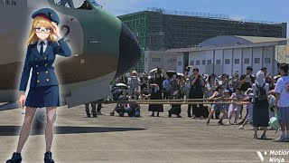 【8K】A certain Japanese Air SelfDefense Force event C1 and childrens tugofwar  入間基地：C1と子供綱引き [upl. by Parrnell]