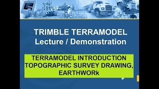 terramodel introduction topographic survey drawing earthwork engineering software tutorial [upl. by Ludovick]