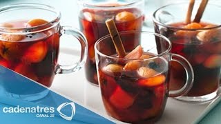 ¿Cómo preparar Ponche de Frutas Navideño  Receta de ponche navideño  Christmas Punch Recipe [upl. by Ennasil]