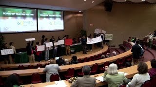 Tuition at County Colleges Climbs Across NJ Essex Students Protest Board Meeting [upl. by Schrader355]