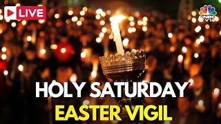 Holy Saturday Easter Vigil LIVE  Holy Saturday Vigil At Church Of Holy Sepulcher Jerusalem  IN18L [upl. by Aihsenad735]