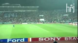 RARE VIDEO Ronaldinho Gaúcho hitting the crossbar [upl. by Ahsini]