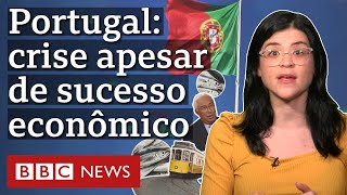 Por que Portugal enfrenta crise apesar de ser exemplo na economia [upl. by Ardnaxila881]