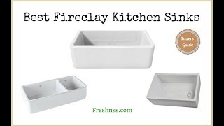 ✅Fireclay Kitchen Sinks Reviews of the 12 Best Fireclay Kitchen Sinks Plus 1 to Avoid ❎ [upl. by Ettennor]