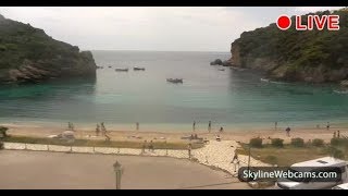 Live Webcam from Paleokastritsa in Corfu  Grece [upl. by Rhianna]