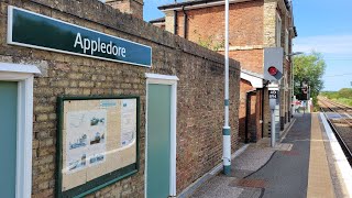 Appledore Railway Station On The Marshlink Train Line In Kent 1872024 [upl. by Euqinaj730]