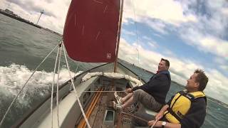 20140615 Drascombe Longboat quotRainbow Aileenquot  Portland Harbour and Weymouth Bay [upl. by Elicec]