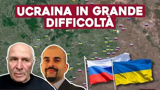 UCRAINA IN GRANDE DIFFICOLTÀ e con POCHI SOLDATI ANALISI con GEN CAMPORINI e E BROGI [upl. by Grossman]