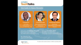 Data Quality for Malaria Elimination  APMEN TechTalks [upl. by Marlene12]