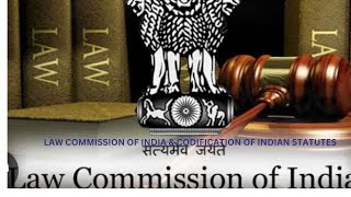 LAW COMMISSION OF INDIA amp CODIFICATION OF INDIAN STATUTES [upl. by Hpesoy574]